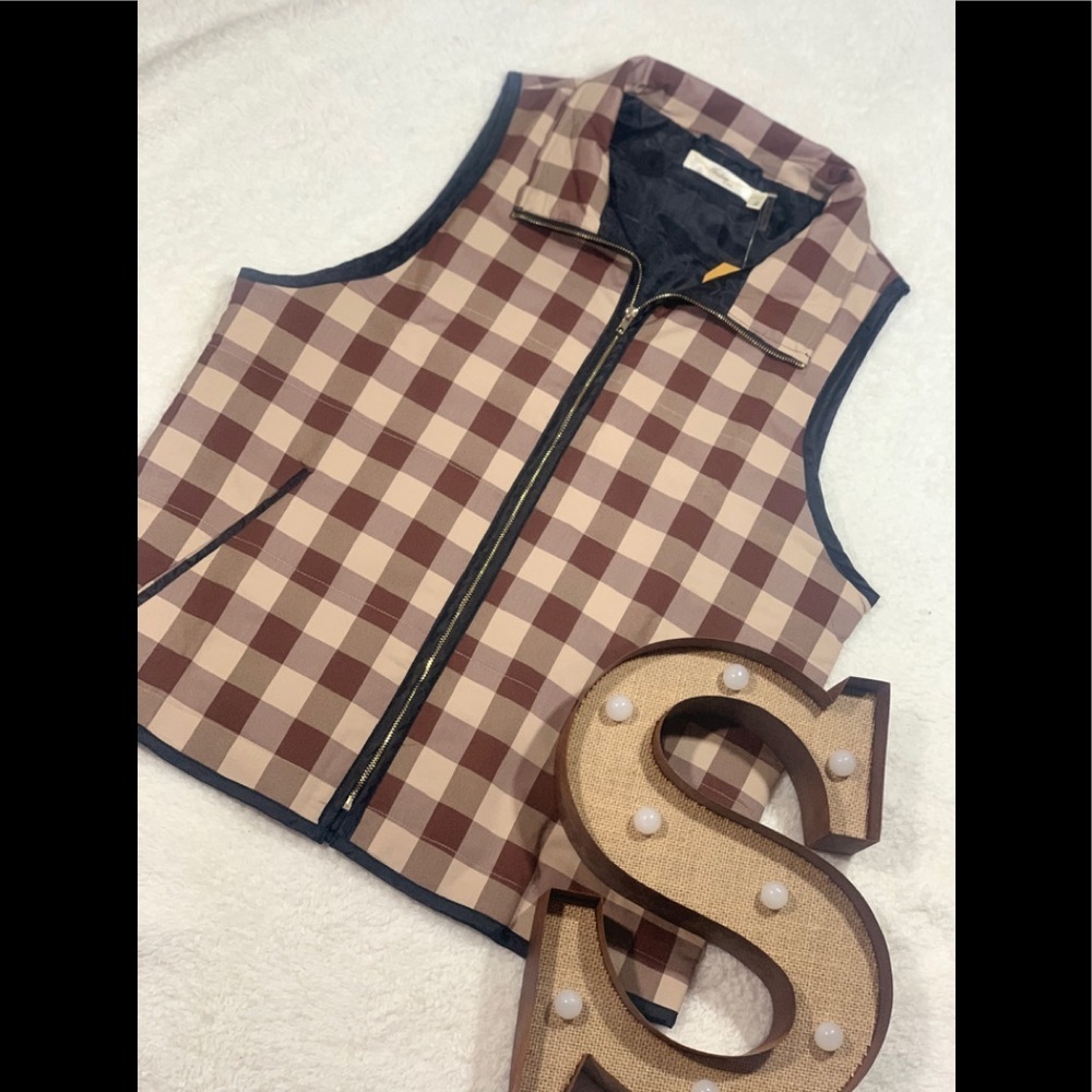 Brand New Checkered Vest